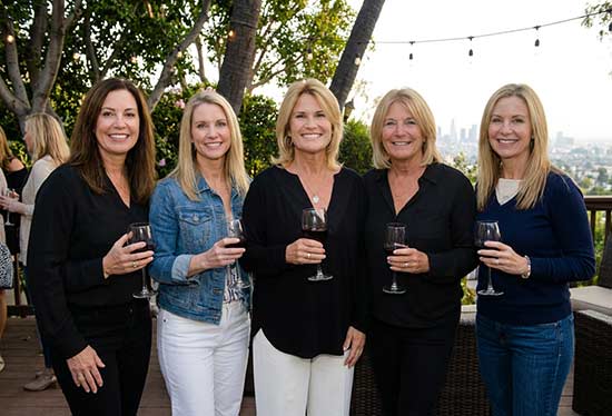 Private wine event hosted for a small group celebration in Los Angeles
