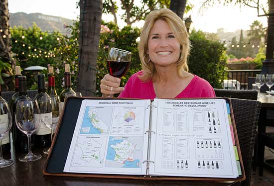 Regional wine portfolio and schematic development for a Los Angeles restaurant wine list